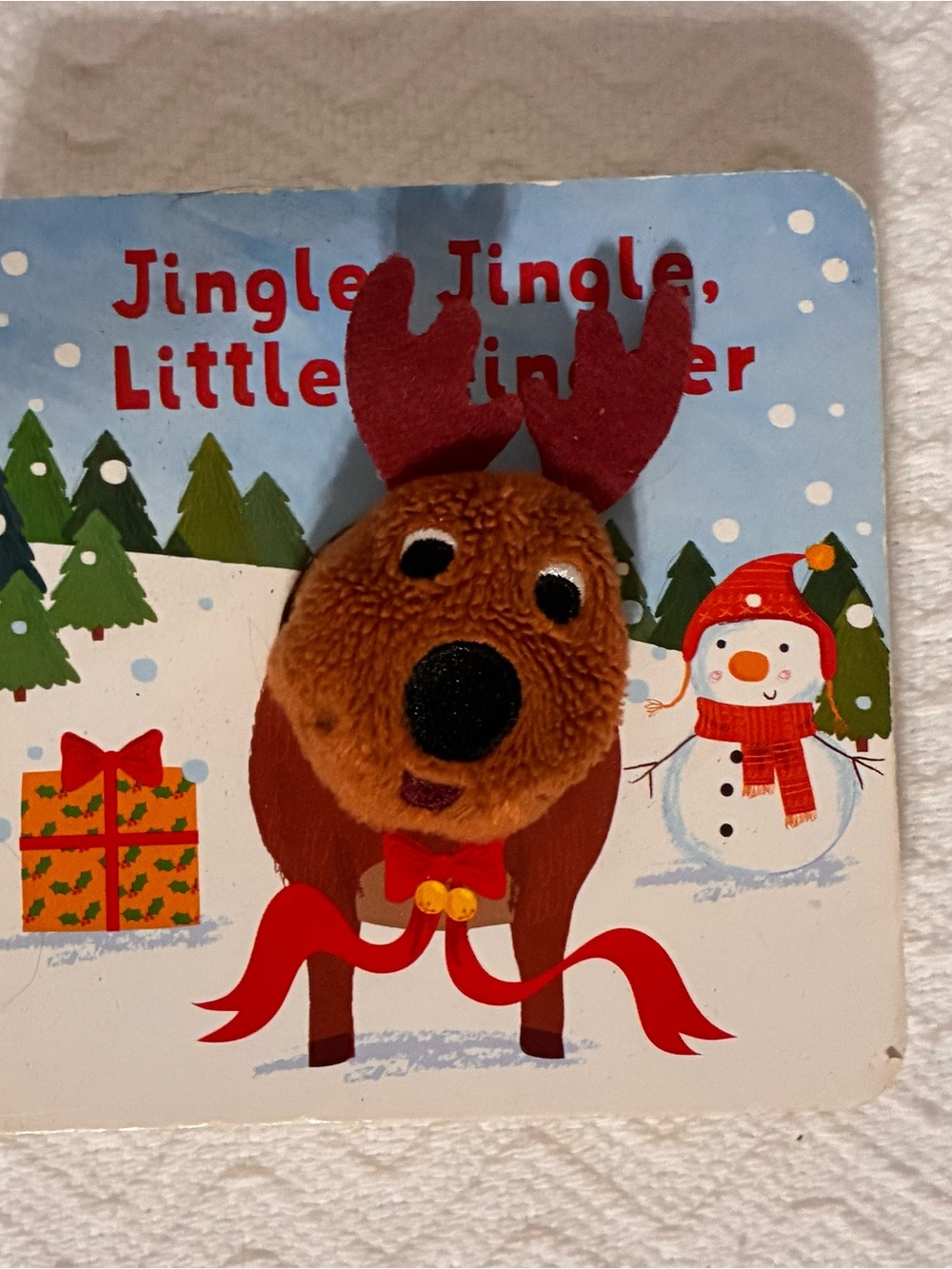 Jingle, Jingle, Little Reindeer Finger Puppet Board Book